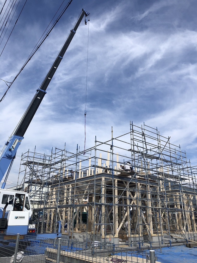 展示場ができるまで～建て方～