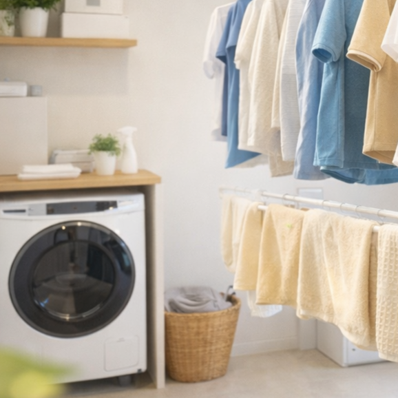 花粉の時期こそ助かる！室内干しでも快適に過ごせる家